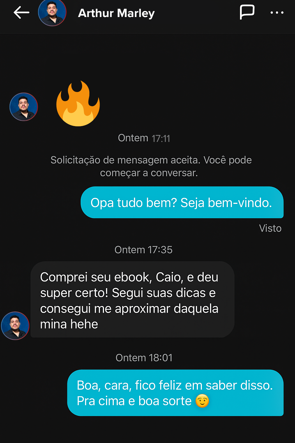 Depoimento de aluno 1